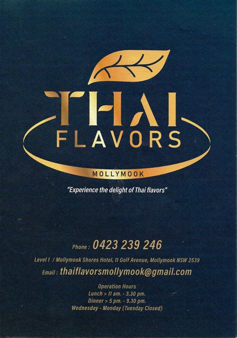 thai flavors restaurant mollymook photos Specialties: "Exemplary Thai Food and Gracious Service" Thai Flavor