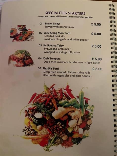 thai stornoway menu 