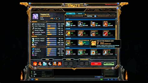 thanatos build  SMITEFire is the place to find the perfect build guide to take your game to the next level