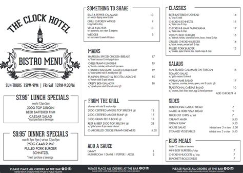 the clock hotel surfers paradise menu  Clock Hotel Bistro and Bar, Surfers Paradise: See 403 unbiased reviews of Clock Hotel Bistro and Bar, rated 4 of 5 on Tripadvisor and ranked #27 of 341 restaurants in Surfers Paradise