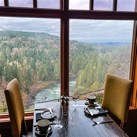 the dining room at salish lodge  It is famous for its huge, four-course breakfasts, though a variety of brunch selections are offeredfor the less adventurous