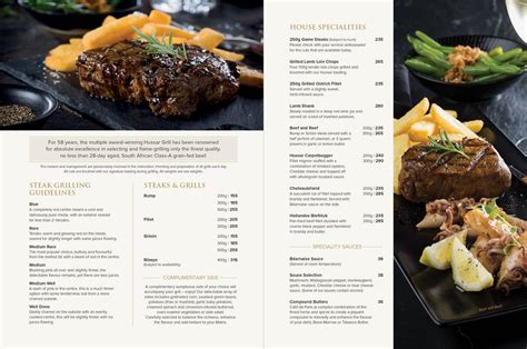 the hussar grill grandwest menu 5 of 5 on Tripadvisor and ranked #5 of 39 restaurants in Goodwood