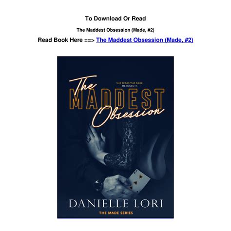 the maddest obsession pdf  On Kindle Scribe