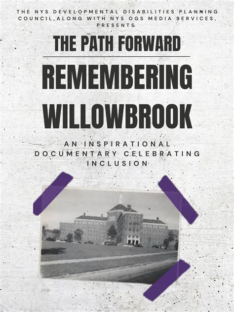the path forward remembering willowbrook  October 5, 2023