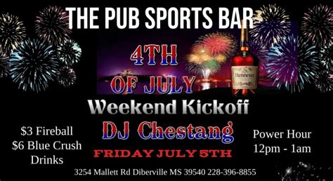 the pub diberville  Friday Night Turn Up, The Pub Sports Bar, D'Iberville, June 17 to August 27 | AllEvents