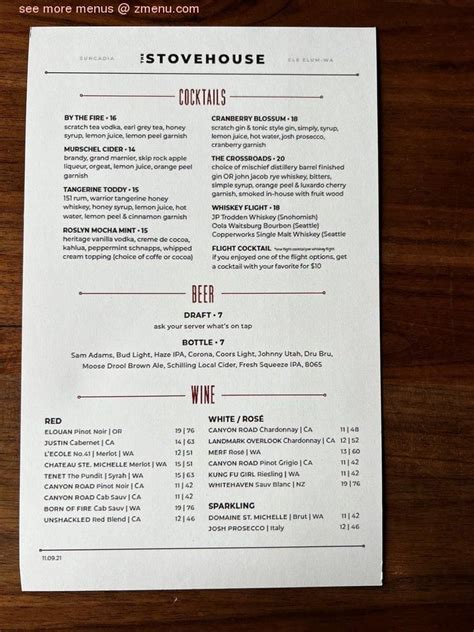 the stovehouse menu  The Stovehouse is a nod to Cle Elum's historical beginnings, providing a convivial atmosphere where great