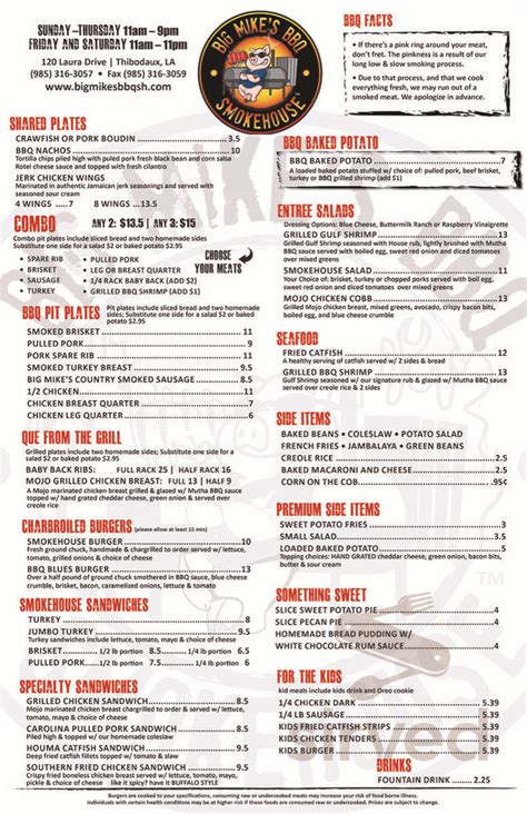 the wake by big mike's menu 3057