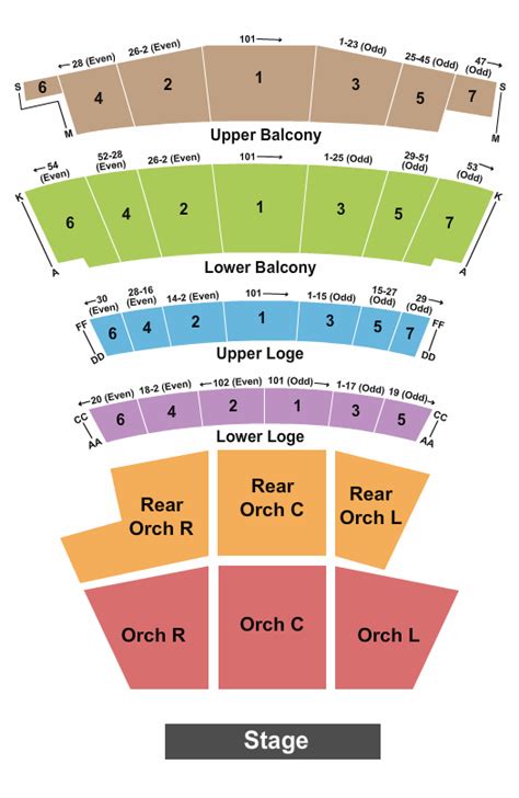 the warfield seating chart  Buy Tickets