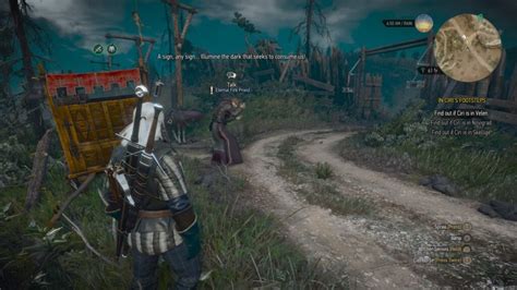 the witcher quests  * Thou Shalt Not Pass [start it before completing "Fake Papers"] * When the Cat and Wolf Play