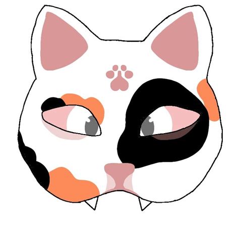 therian cat mask template  5