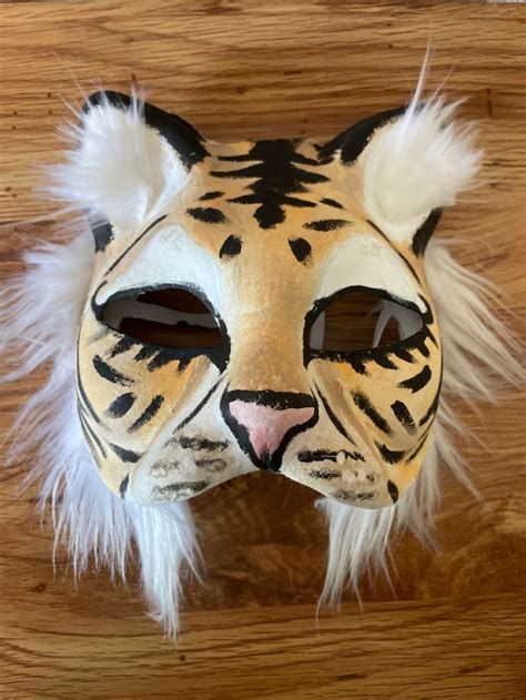 therian mask tiger  CUSTOM therian masks II paper masks II cat mask ll