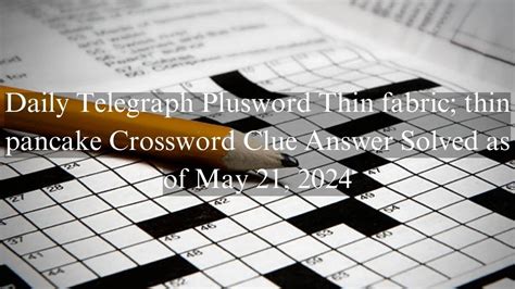 thinly distributed crossword clue  The Crossword Solver finds answers to classic crosswords and cryptic crossword puzzles