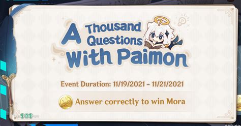 thousand questions with paimon  But, we will be updating this article new question