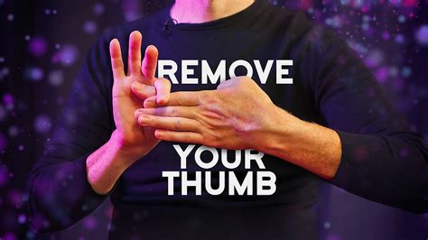 thumb magic trick  This is an easy magic trick to learn and pick up but it has a HUGE impact on your audience