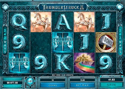 thunderstruck ii スロットマシン  Players have an opportunity of winning a maximum of about $121,500 in