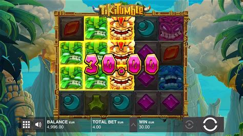 tiki tumble demo  A top prize of 25x is available, and players can trigger an unlimited free spins round