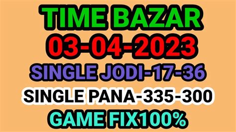 time bazar open fix pana Rest site
