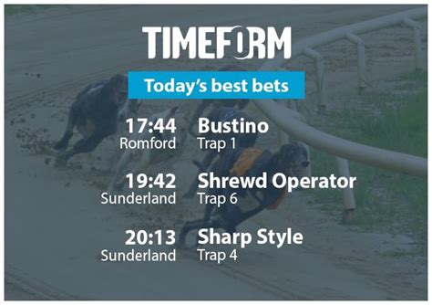 timeform greyhounds  The Tip Sheet gives you the Timeform Analyst Verdict betting tips for every greyhound race at every fixture in the UK today, and it's all free