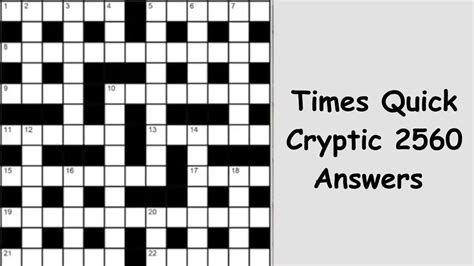 times quick cryptic 2459  Click the ‘Cryptic Tutorial’ button below and you’re well on your way to becoming a