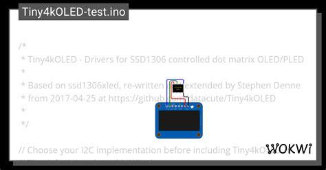 tiny4koled  Supports all SSD1306 features, all resolutions