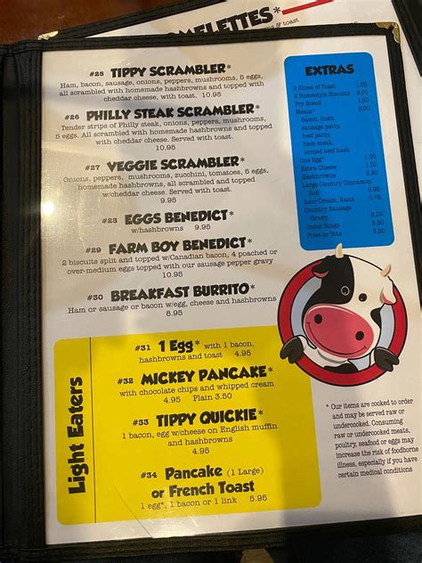 tippy cow cafe menu  See restaurant menus, reviews, ratings, phone number, address, hours, photos and