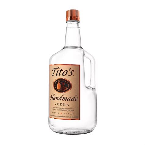 tito's vodka saq <i> At 80 proof (or 40% alcohol by</i>