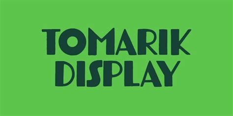 tomarik display font  Telegraph Clean — $25