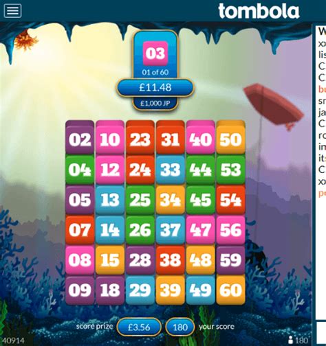 tombola blocks game  This means if you deposit £20, you will receive a £20 bonus and a total of £40 to play with