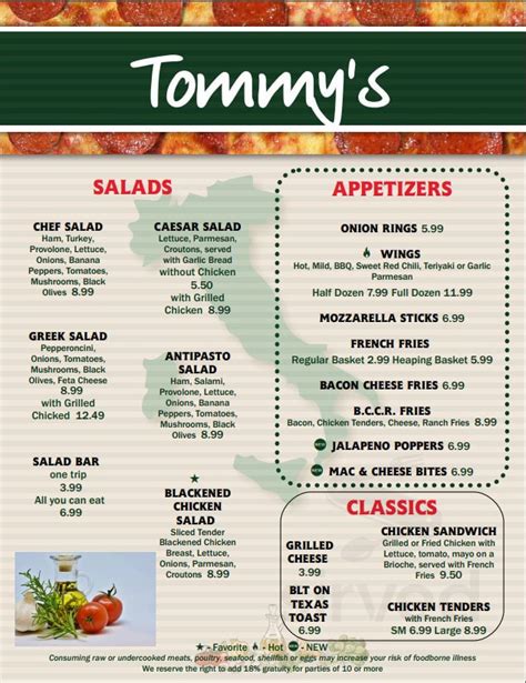 tommy's pizza, llc dublin menu  Join us in Dublin and experience the Tommy's pizza 🍕 way, today