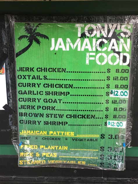 tony's jamaican food menu View the online menu of Tony's Jamaican Food and other restaurants in Pflugerville, Texas