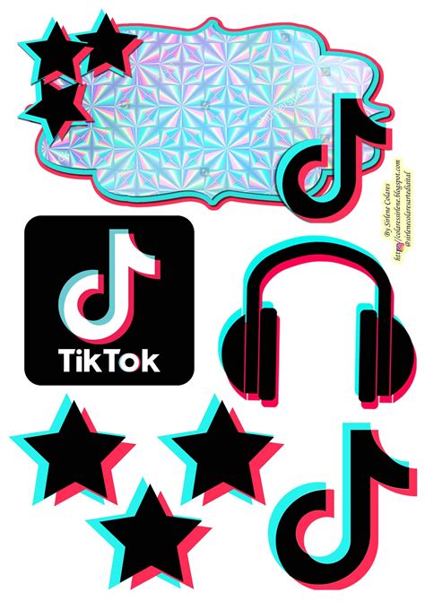 topo de bolo tik tok para editar  2 - Edite facilmente seu topo de bolo para imprimir tiktok usando o editor online