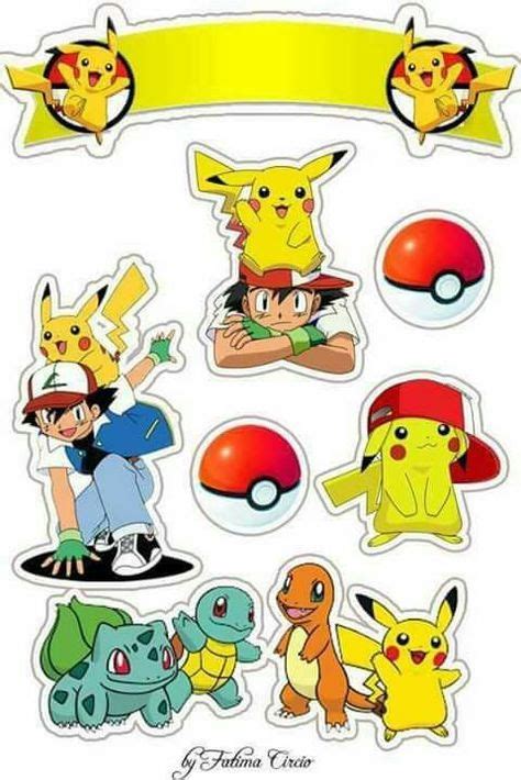 topper de pikachu para imprimir  VER