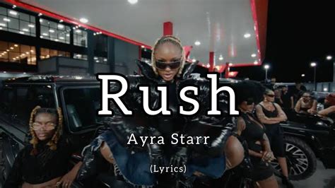 traduccion cancion rush ayra starr 