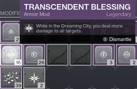 transcendent blessing damage buff  5