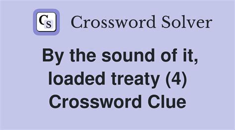 treaty signer crossword clue  Thanks for visiting The Crossword Solver "Treaty co-signer, often"