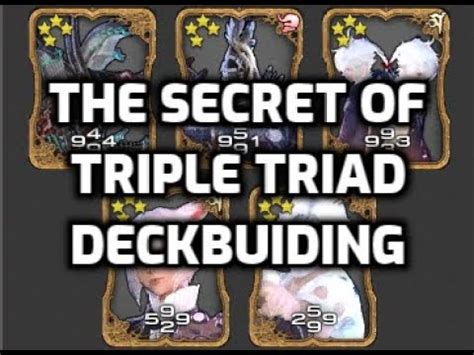 triple triad deck building I need some help please with figuring out Triple Triad deck structure