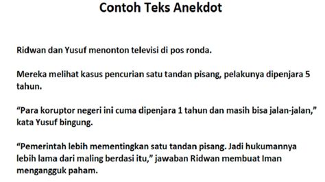 trks anekdot  77 Contoh Teks Anekdot / Singkat / Lucu