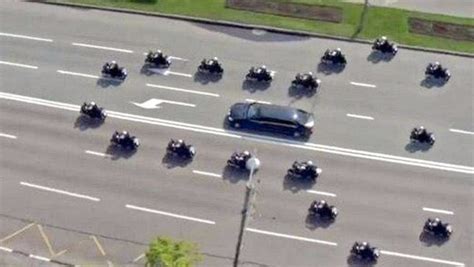 trump escort motorcade penis President Biden drove through Rome with an 85-vehicle motorcade on Oct