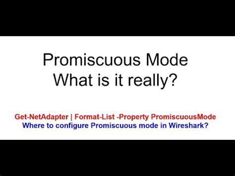 tshark promiscuous mode  container_name: tshark