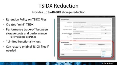 tsidx gz)と索引データ (tsidx)のペアで保管されます。