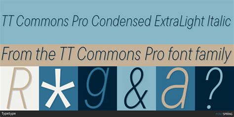 tt commons pro condensed has been added to " " list