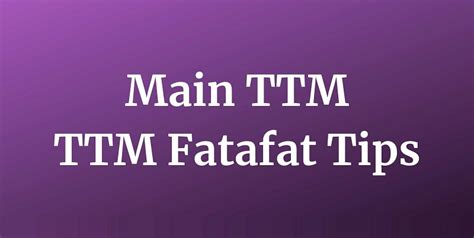 ttm fatafat Introduction