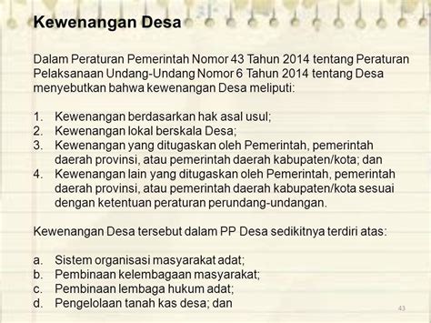 turunan uu no 6 tahun 2014 tentang desa  19 Tahun 1965 Tentang Desa Praja sebagai bentuk perihal untuk mempercepat terwujudnya daerah tingkat III