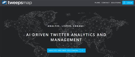 tweepsmap  Map your growth history, visualizing who and where people followed and unfollowed you