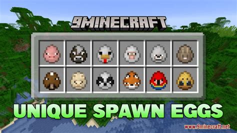 unique spawn eggs 1.20  Then, within no time, the Sniffer egg will be dropped, ready for you to hatch it