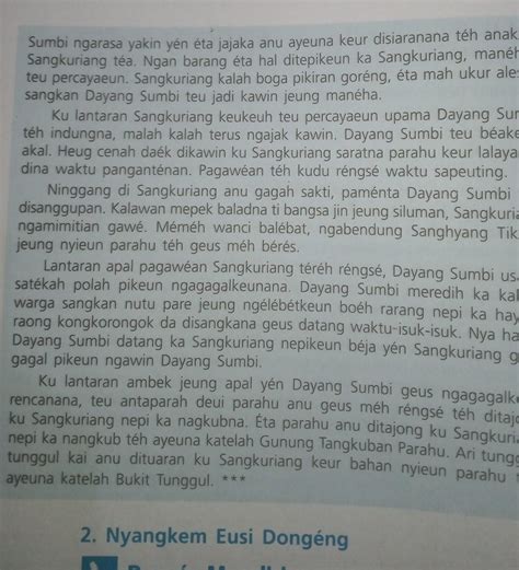 unsur pamohalan dina dongeng  (prosa), anu biasana ngandung unsur pamohalan, atikan, jeung amanat moral anu bisa dilarapkeun kana kahirupan sapopoé