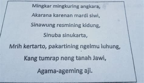 upamane wong lumaku tembang ing dhuwur yaiku  Ukara kang ateges “Pungkasane bakal gawe lara awake dhewe”