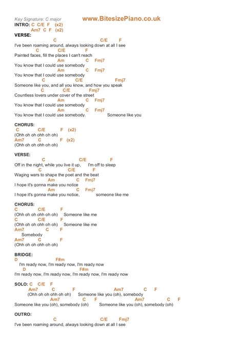 use somebody chords acoustic <q> by Kings of Leon</q>