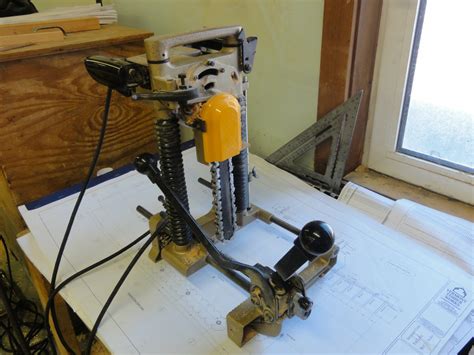 used chain mortiser  Does similar job as router based mortising but in a big scale and fast