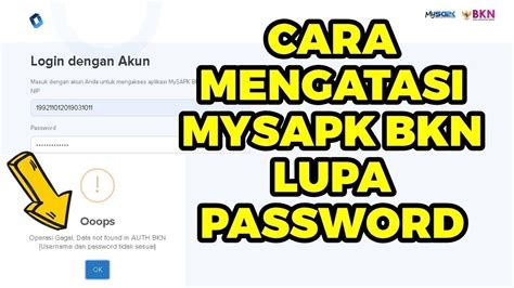 username dan password sapk bkn   Berikut panduan aktivasi akun My SAPK BKN: 1